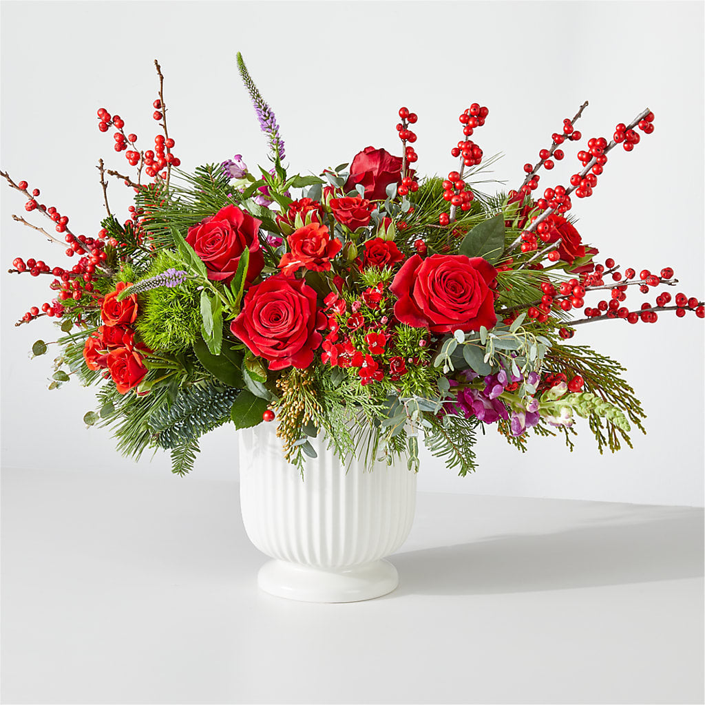 Big Red Bow Bouquet – BLOOM & CO, Gulfport FL