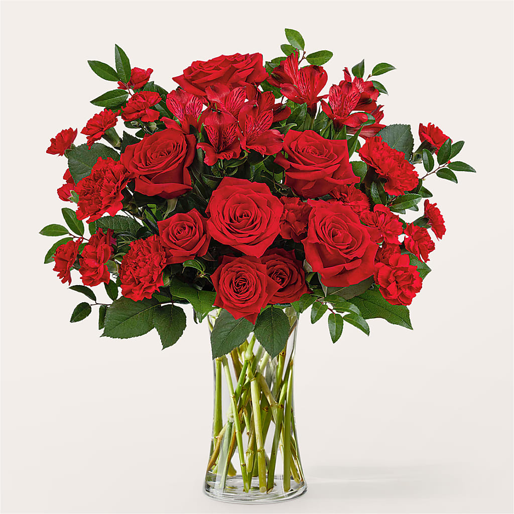 Brilliant Ruby Bouquet – BLOOM & CO, Gulfport FL