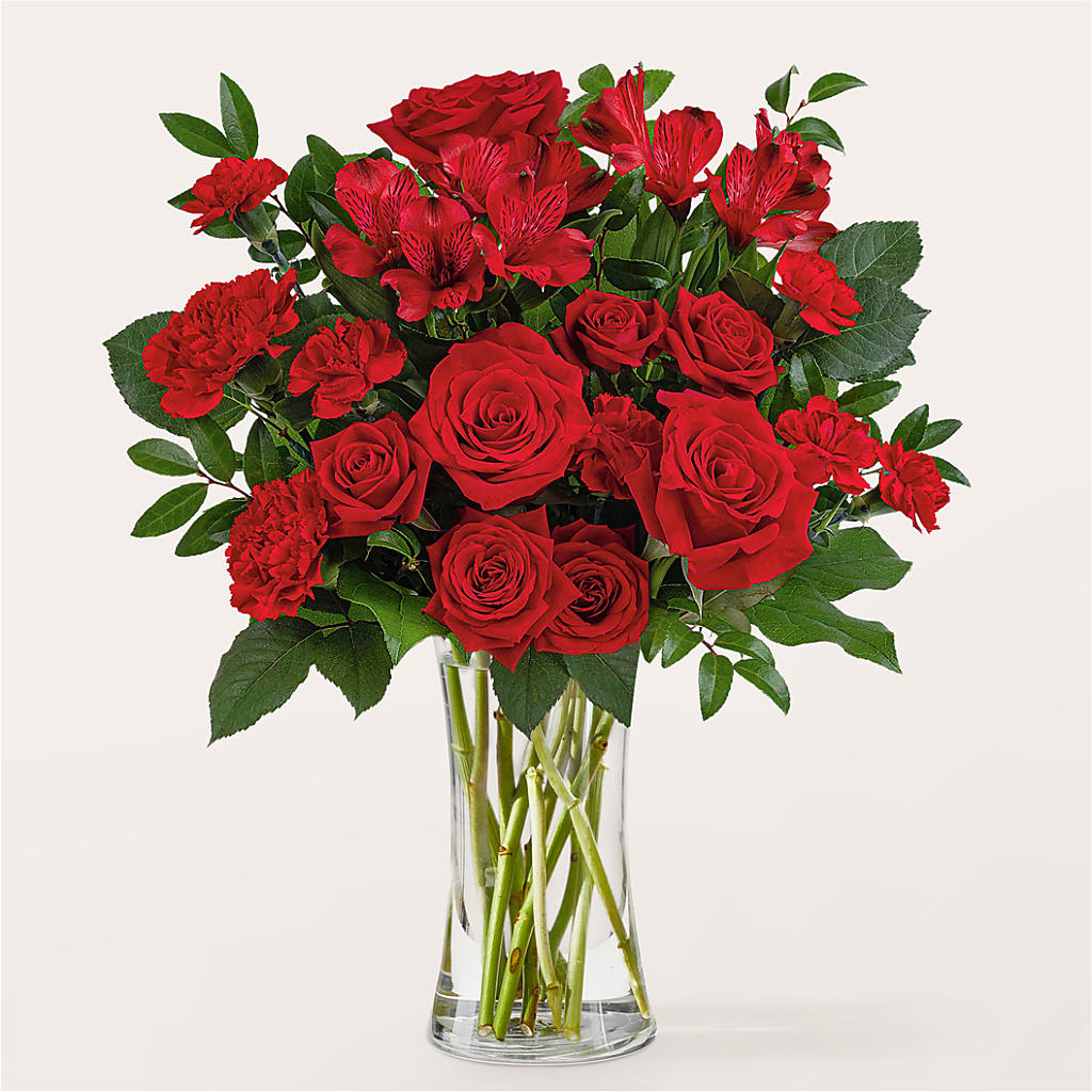 Brilliant Ruby Bouquet – BLOOM & CO, Gulfport FL