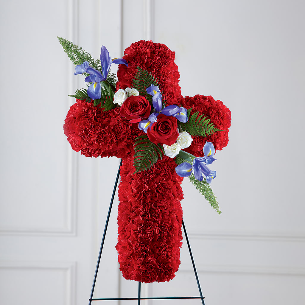 Faithful Hero Floral Cross – BLOOM & CO, Gulfport FL