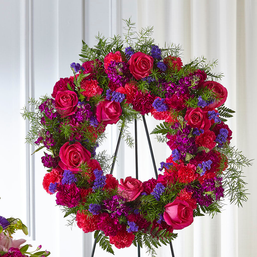 Calming Colors Wreath – BLOOM & CO, Gulfport FL