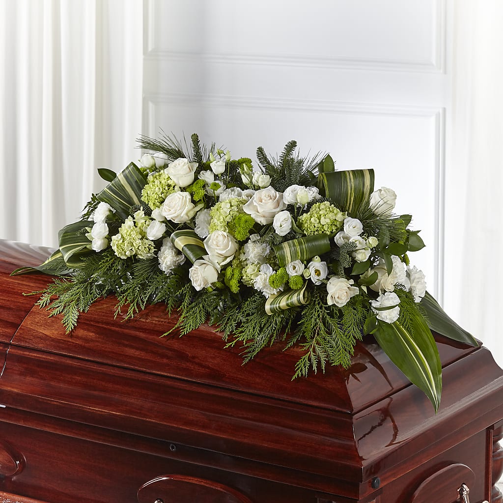 Hopeful Gesture Casket Spray – BLOOM & CO, Gulfport FL