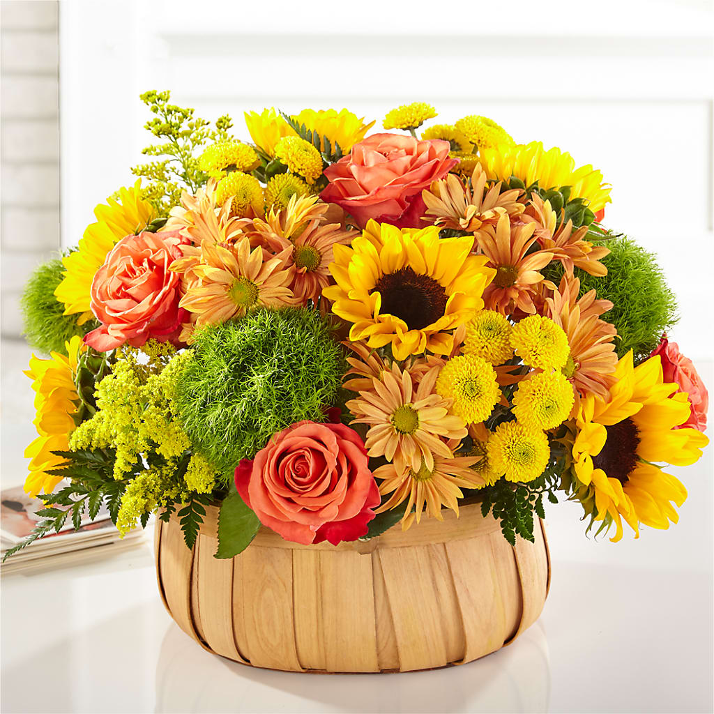 Harvest Sunflower Basket – BLOOM & CO, Gulfport FL