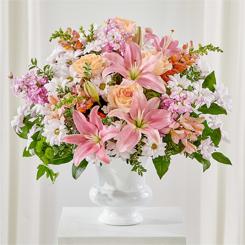 Heartfelt Gesture Urn Arrangement – BLOOM & CO, Gulfport FL