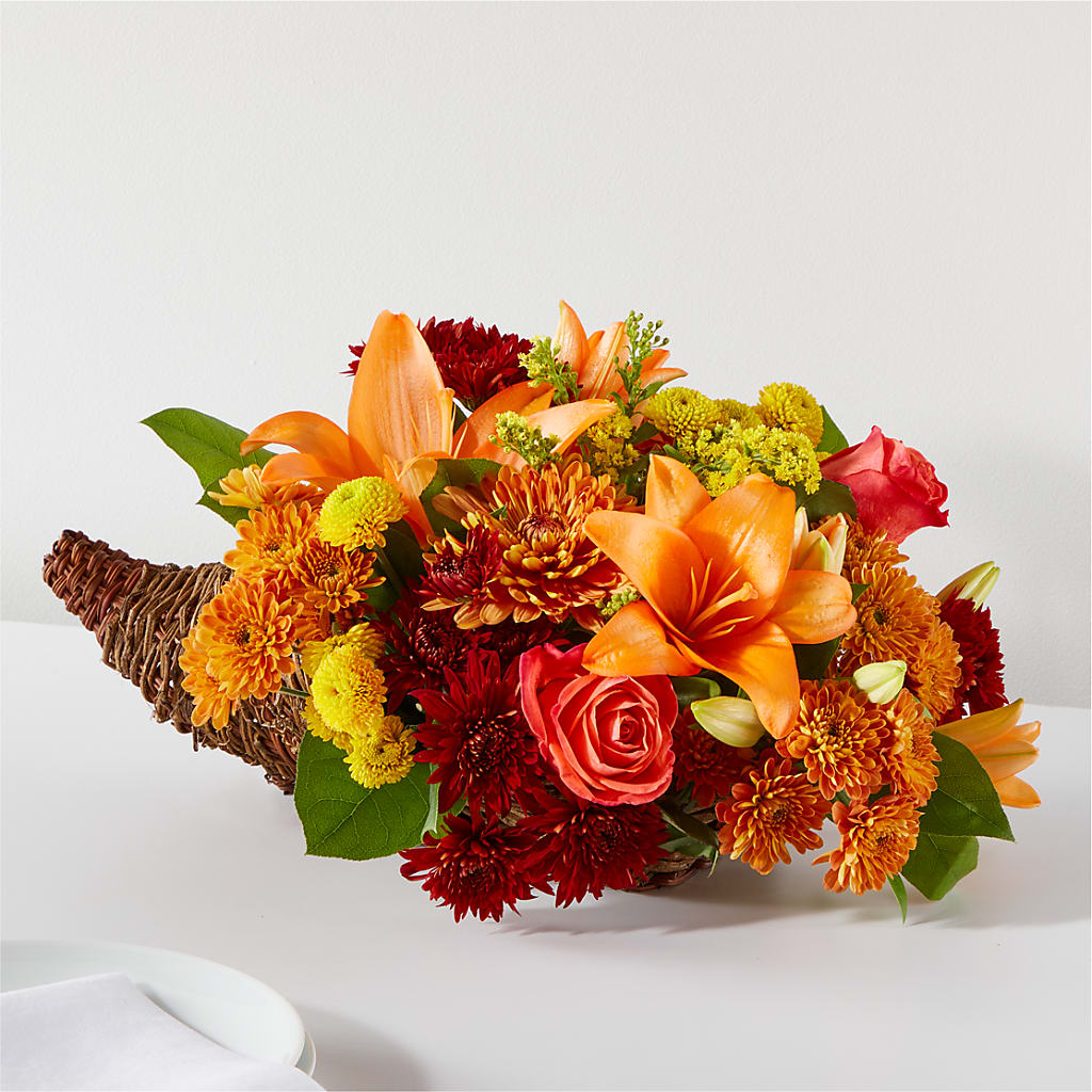 Bouquet of Blessings Cornucopia – BLOOM & CO, Gulfport FL