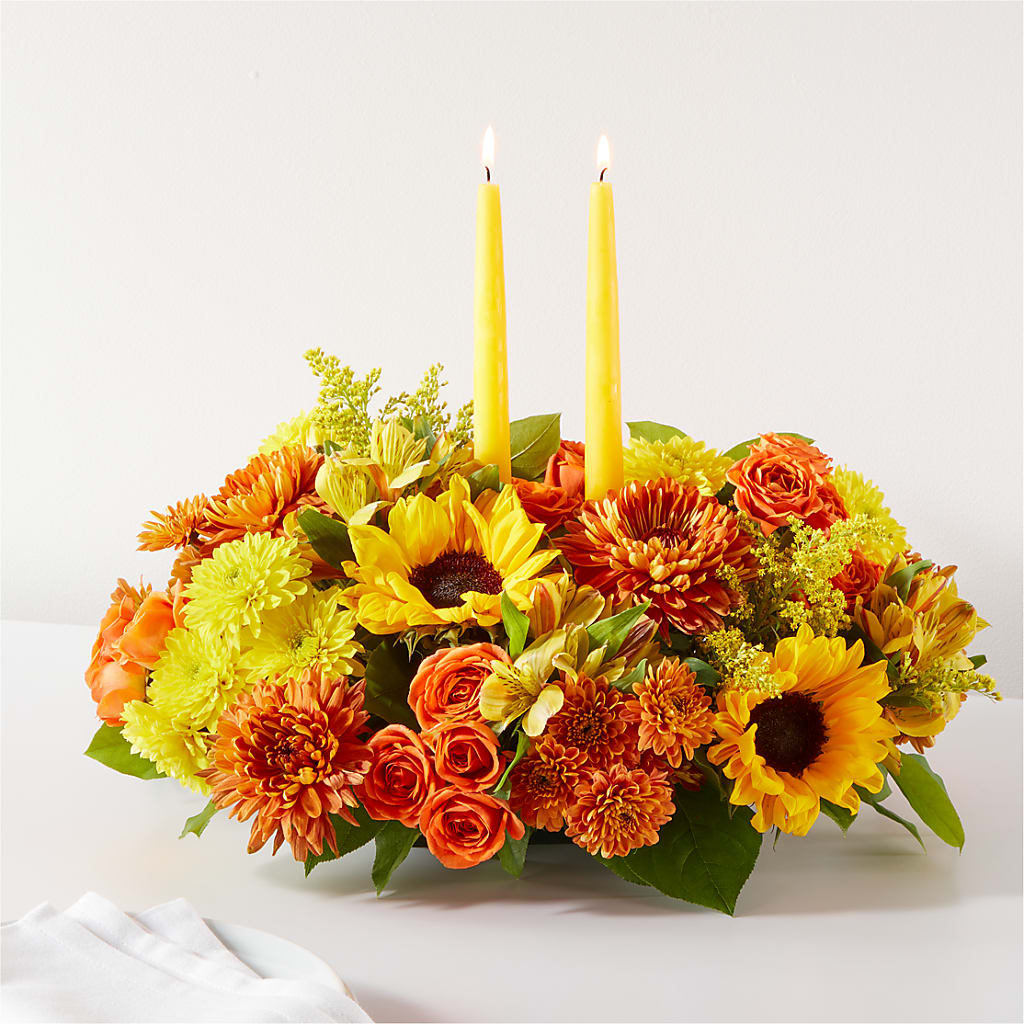 Autumn Harmony Centerpiece – BLOOM & CO, Gulfport FL