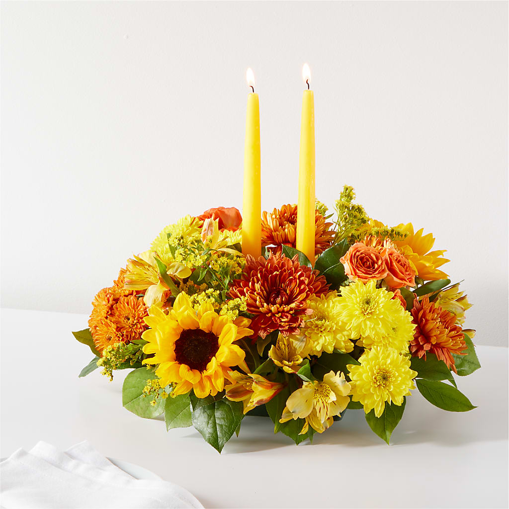 Autumn Harmony Centerpiece – BLOOM & CO, Gulfport FL