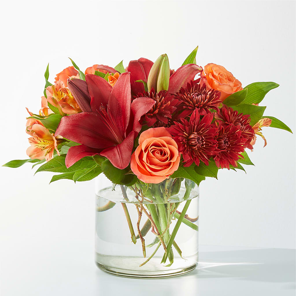 Crimson Leaves Bouquet – BLOOM & CO, Gulfport FL
