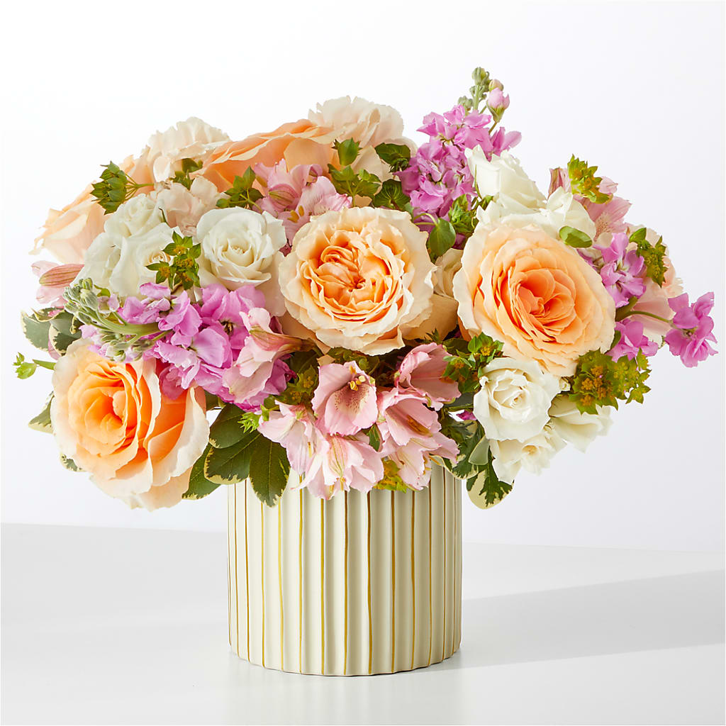 Paradise Bouquet with Ivory Vase – BLOOM & CO, Gulfport FL