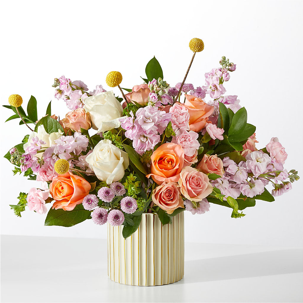 French Market Bouquet with Ivory Vase – BLOOM & CO, Gulfport FL