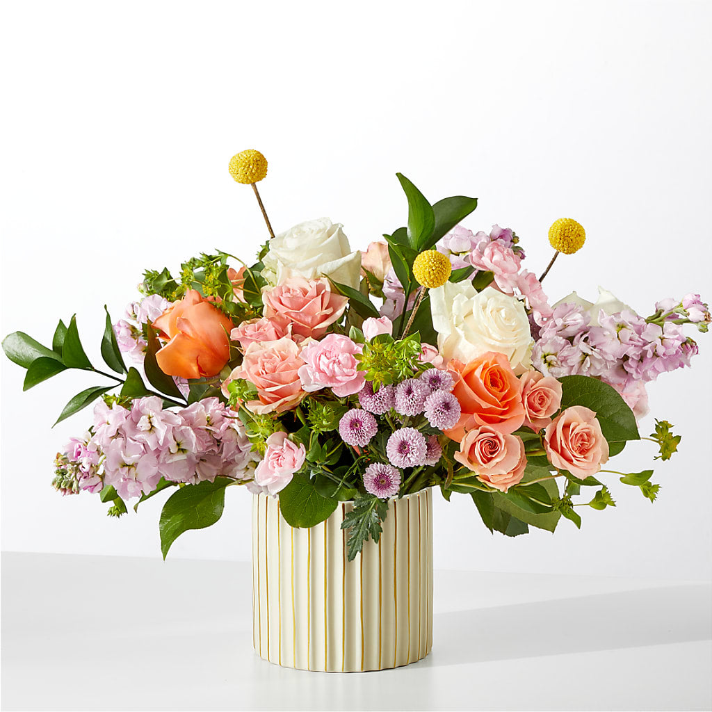 French Market Bouquet with Ivory Vase – BLOOM & CO, Gulfport FL