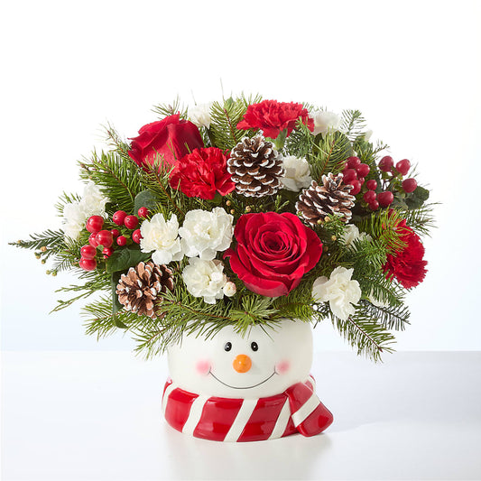 Jolly Snowman Bouquet – BLOOM & CO, Gulfport FL