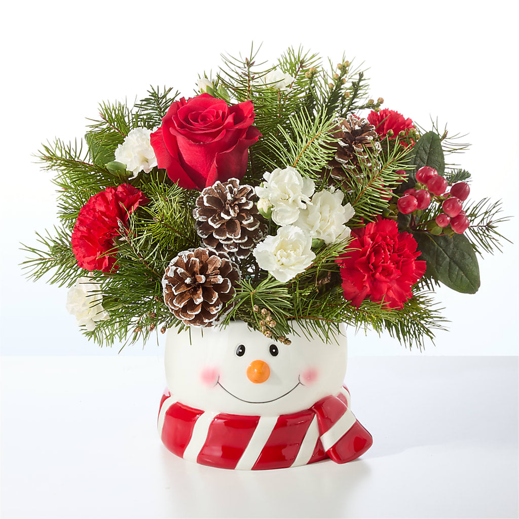 Jolly Snowman Bouquet – BLOOM & CO, Gulfport FL