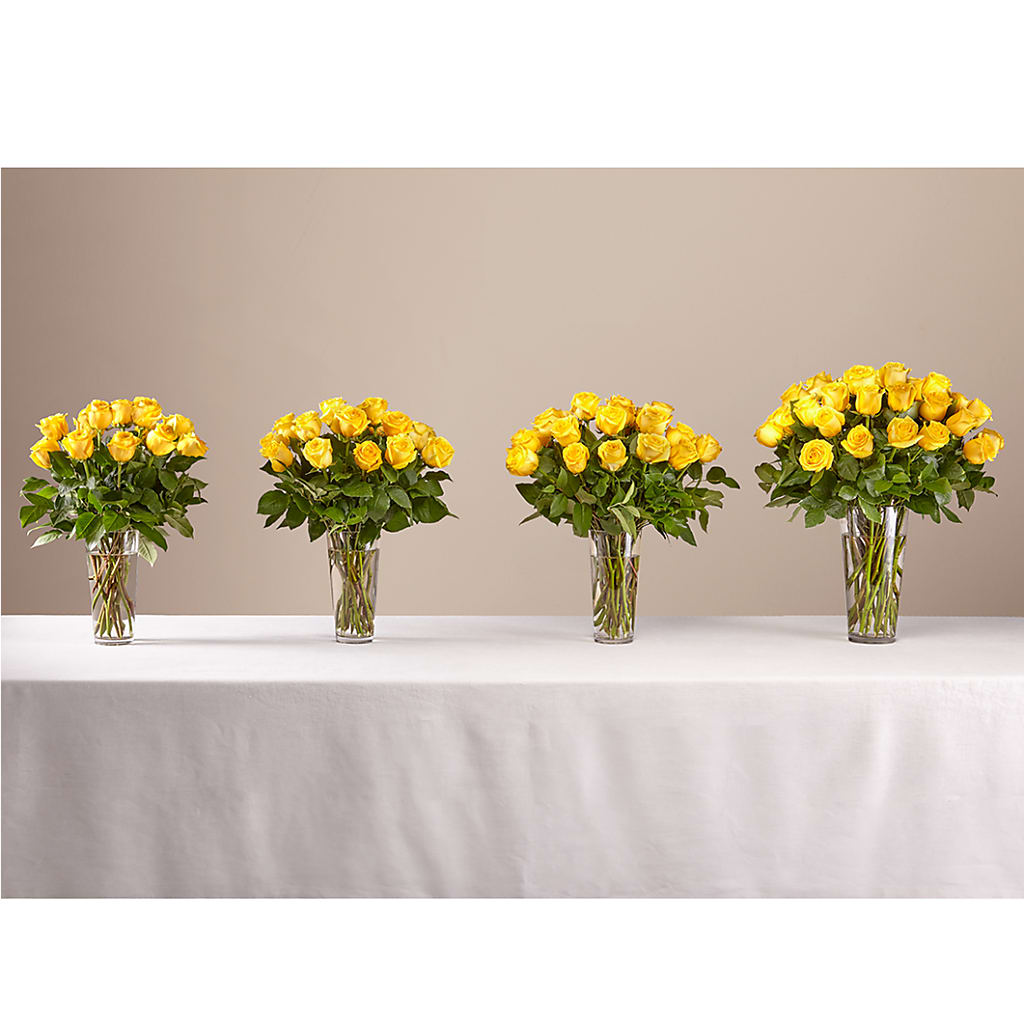 Long Stem Yellow Rose Bouquet – BLOOM & CO, Gulfport FL