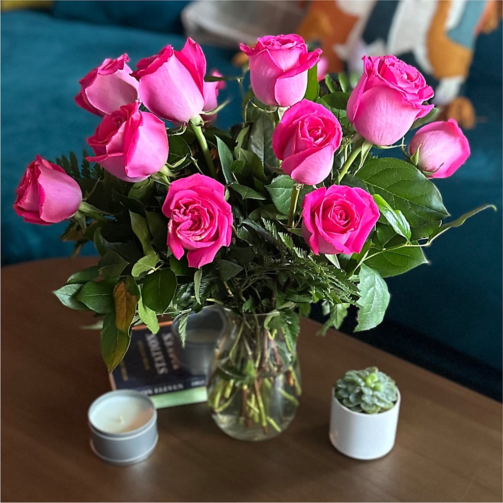 Long Stem Pink Rose Bouquet – BLOOM & CO, Gulfport FL