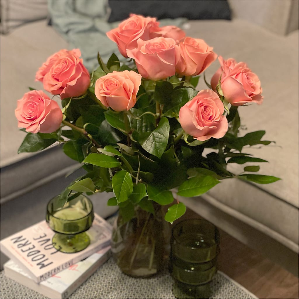 Long Stem Pink Rose Bouquet – BLOOM & CO, Gulfport FL