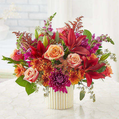 Burgundy Landscape Bouquet – BLOOM & CO, Gulfport FL