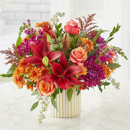 Burgundy Landscape Bouquet – BLOOM & CO, Gulfport FL