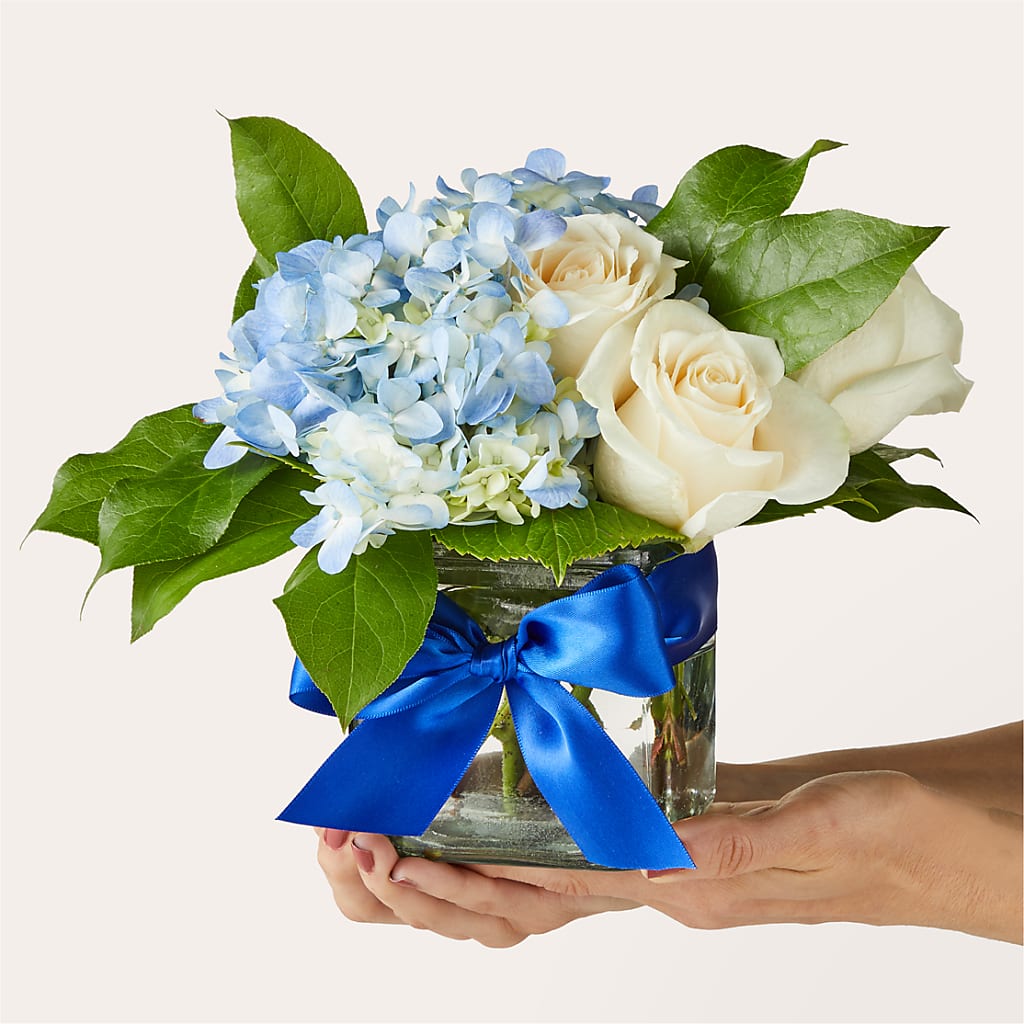 Sky Blue Delight Bouquet – BLOOM & CO, Gulfport FL