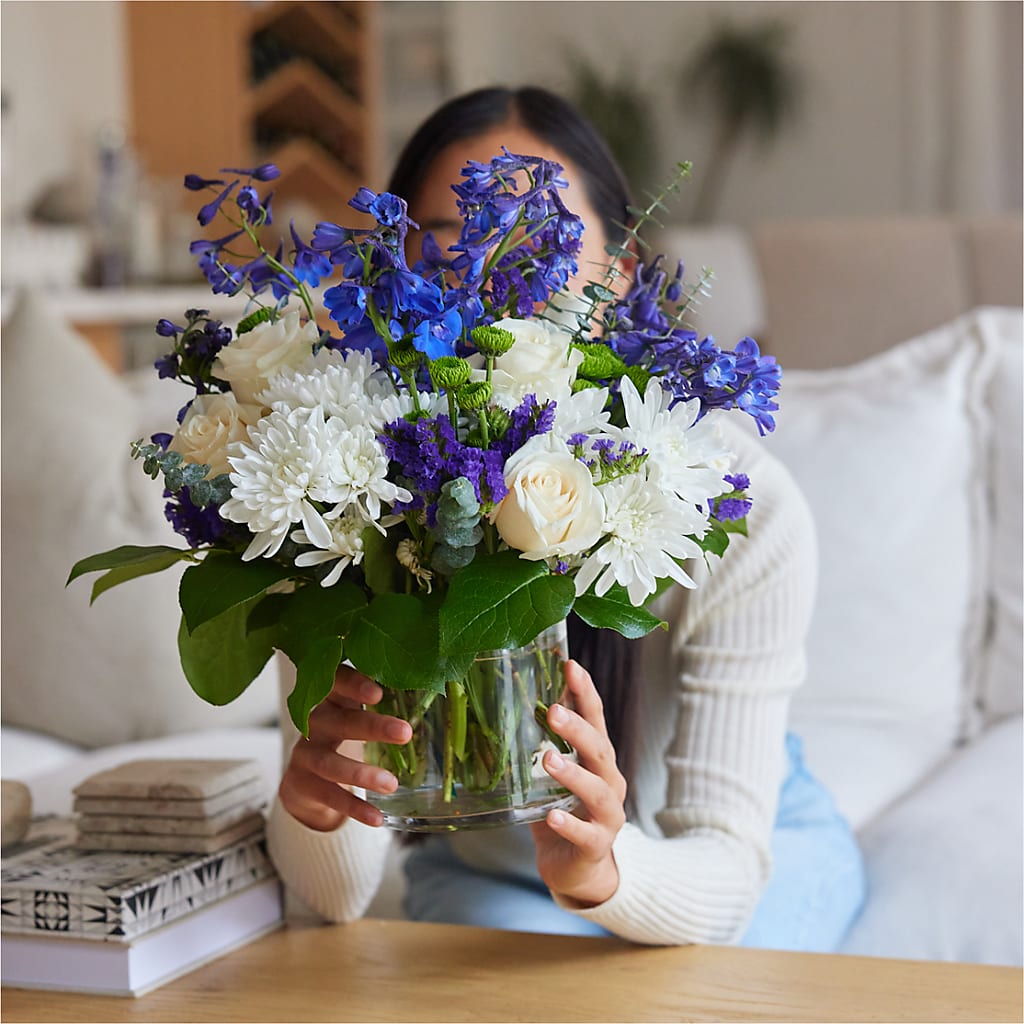 Cerulean Waves Bouquet – BLOOM & CO, Gulfport FL