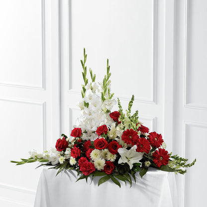 Crimson & White Arrangement – BLOOM & CO, Gulfport FL