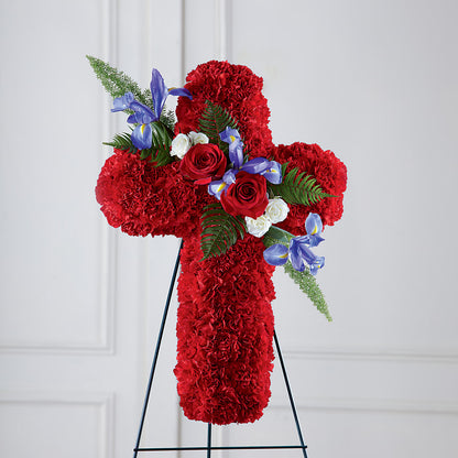 Faithful Hero Floral Cross – BLOOM & CO, Gulfport FL