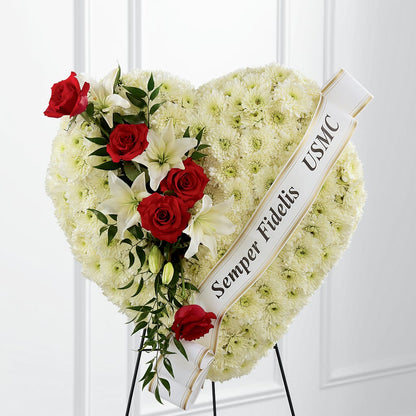 Heartfelt Hero Standing Heart – BLOOM & CO, Gulfport FL