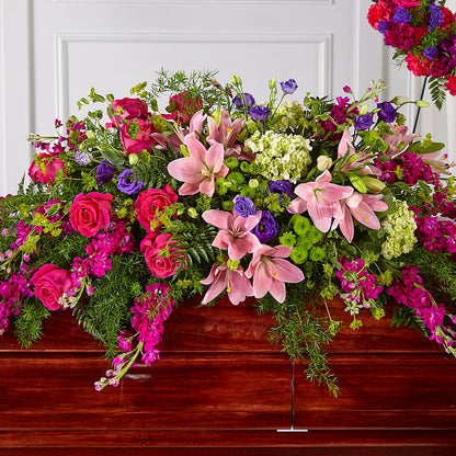 Radiant Tribute Casket Spray – BLOOM & CO, Gulfport FL
