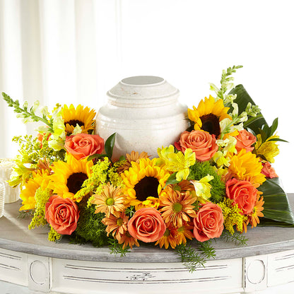 Faithful Sunflower Cremation Adornment – BLOOM & CO, Gulfport FL