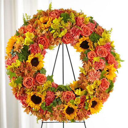 Autumnal Memories Wreath (Standard) – BLOOM & CO, Gulfport FL