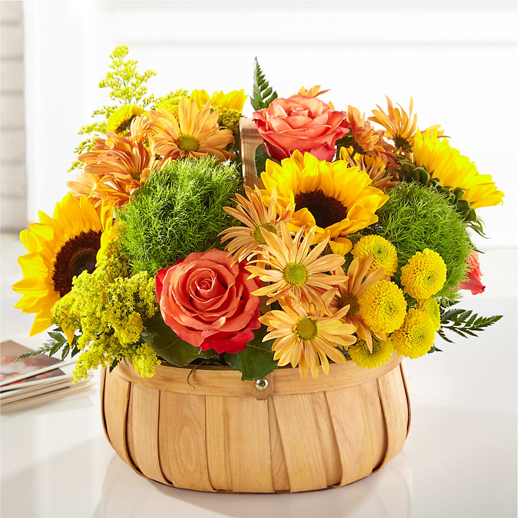 Harvest Sunflower Basket – BLOOM & CO, Gulfport FL