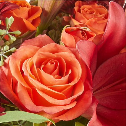 Crimson Leaves Bouquet – BLOOM & CO, Gulfport FL