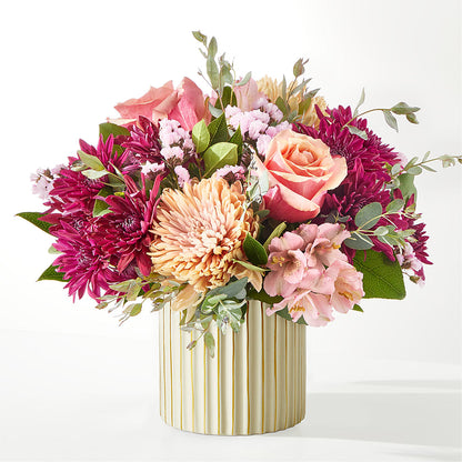 Berry Cobbler Bouquet with Ivory Vase – BLOOM & CO, Gulfport FL