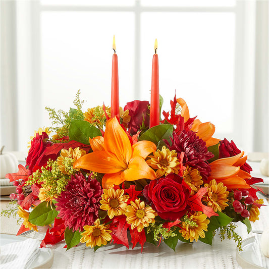 Autumn's Embrace Centerpiece – BLOOM & CO, Gulfport FL