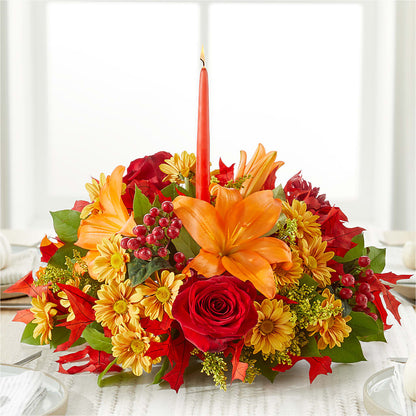 Autumn's Embrace Centerpiece – BLOOM & CO, Gulfport FL